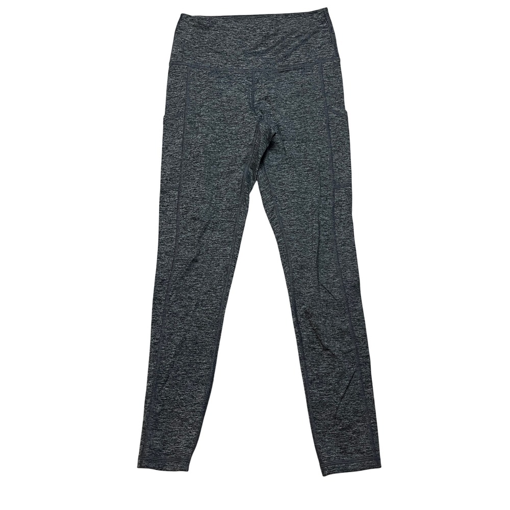 Aerie Leggings Womens Medium Gray Chill Play Move High Waisted Space Dye Pocket
